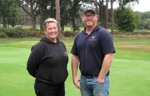 2.  Gemma Light and Doug Spencer  Brokenhurst Manor GC.jpg